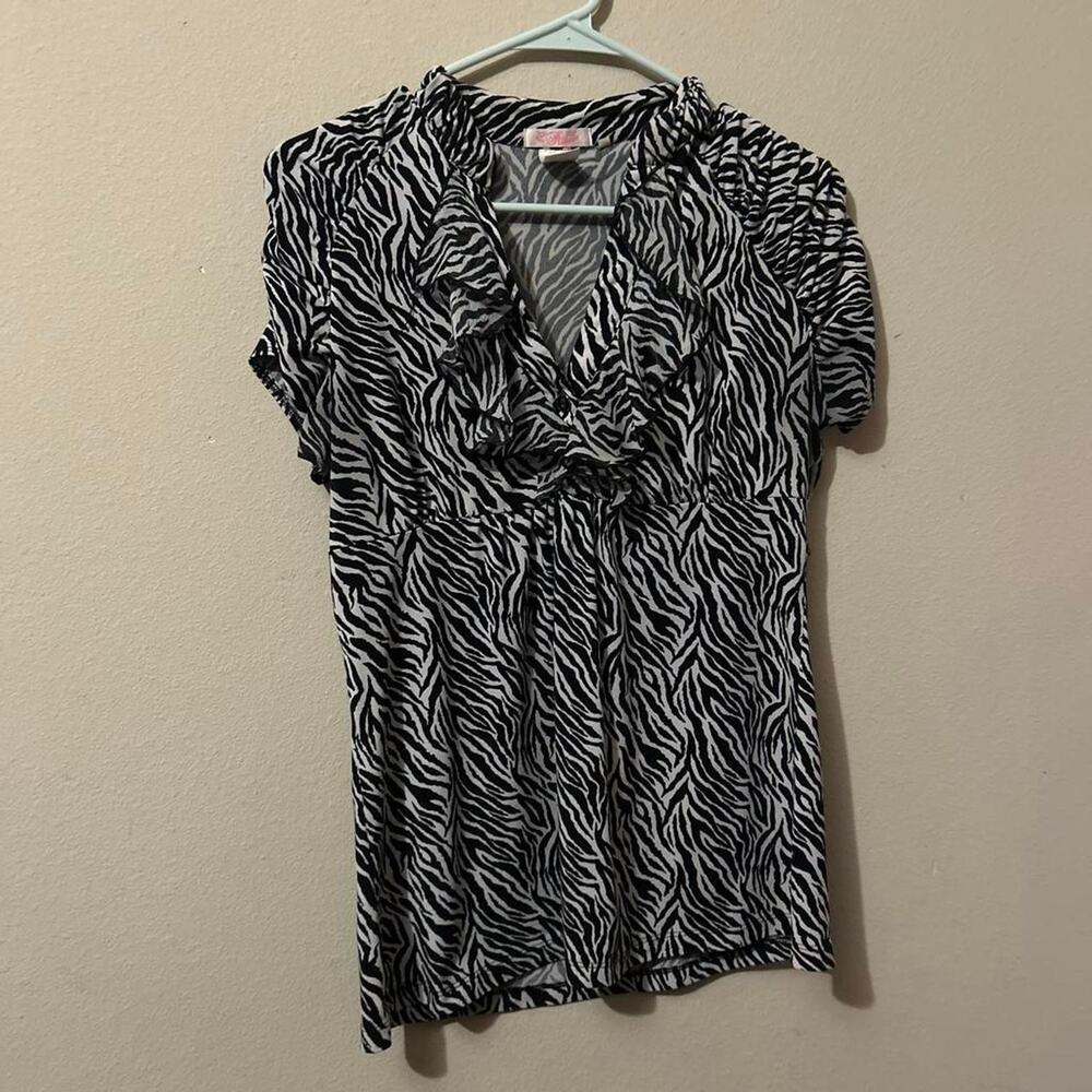 White and black zebra print